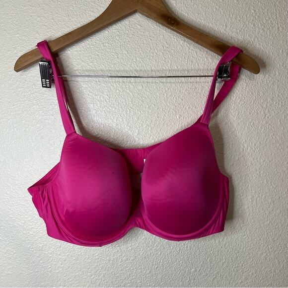 Cacique hot pink underwire t-shirt bra 42C - Picture 1 of 7